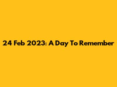 24 Feb 2023: A Day To Remember