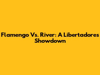 Flamengo Vs. River: A Libertadores Showdown