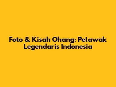 Foto & Kisah Ohang: Pelawak Legendaris Indonesia