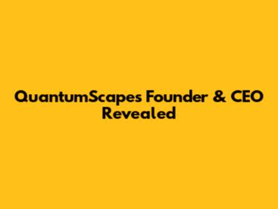 QuantumScape's Founder & CEO Revealed
